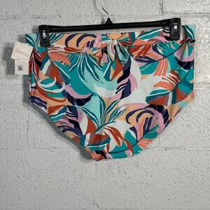 Raisins Curve Korakia Island Keyhole-Back Swim Bottoms Multi 22W MSRP $58
